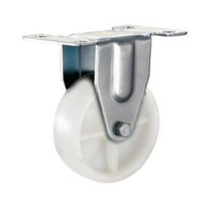 Castor Wheels - Nylon - Fixed Wheel - White - 75mm - TOOC463