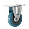 Castor Wheels - Blue Rubber - Fixed Wheel - 75mm - TOOC439