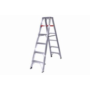 Stepladder - Heavy Duty Double Sided Aluminium - 6 Steps - 1.8m - LASD6