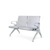 Airport Bench - Indoor Waiting Room Seat - Mild Steel - Heavy Duty - Two Seater - Flat Pack - 127 x 67 x 82 cm - PD02