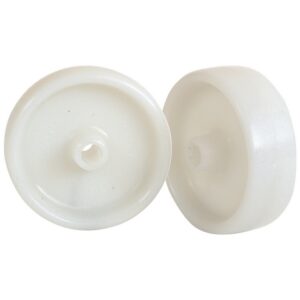 Castor Replacement Wheel - Nylon - White - 50mm ? - Pack of 2 - N50