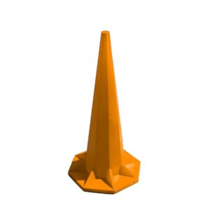 Safety Cone - Hard Plastic - Traffic Safety Barrier Cone - Jumbo - 1.8m - Orange - SXS047O