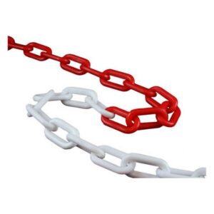 Plastic Chain for Queueing Post - 25M - Red and White - SXS023