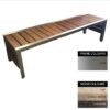 Mall Bench - Stainless Steel 304 and Wood - Bolt Down - 45x180x51cm - Colour Options - ML4242S
