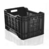 Stack Crate - Solid - 38L - Recycled Plastic - Black - Pack of 60 - SC64200R-black