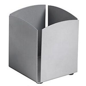 Pencil Holder - Life Steel Range - Metal - 8 x 8 x 10.5 cm - Silver - 206SI