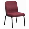 Office Chair - Economy Side Chair - No Arms - 87 x 55 x 64 cm - SE011-burgundy