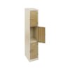Steel Locker - Metal - 3 Tier - Three Door - 180 x 30 x 45 cm - LOC003-ivorykaroo
