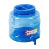 20L Plastic Water Canister - With Tap - Transparent Blue - Pack of 4