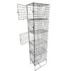 Wire Metal Locker - Powder Coated Steel Mesh - Single - 5 Doors - 5 Tier