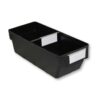 Shelf Bin - Loose Parts Warehouse Storage Container - Plastic - Bins, Dividers and Labels - Small - 300mm - Black - Pack of 40
