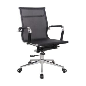 Medium Back Office Chair - Eames Netting - Tilt - Gas Height - Colour Options