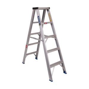 Aluminium Step Ladder - Double Sided - Domestic - 5 Step - 1.3m