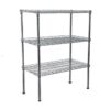 Wire Steel Shelving 3 Shelves - 150 x 90 x 45 cm