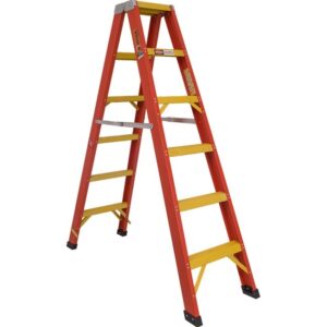 Fibreglass Double Sided Step Ladder - Industrial - Heavy Duty - 10 Step - 3m