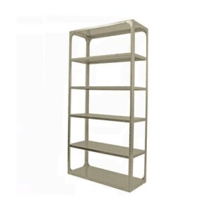Bolted Shelving Steel Bay 6 Shelves - Uni-Angle - Six Shelf Kit - Painted - 304.8 x 91.4 x 91.4 cm