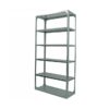 Bolted Shelving Steel Bay 6 Shelves - Uni-Angle - Six Shelf Kit - Galvanised - 365.8 x 91.4 x 45.7 cm