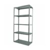 Bolted Shelving Steel Bay 5 Shelves - Uni-Angle - Five Shelf Kit - Galvanised - 182.9 x 91.4 x 45.7 cm