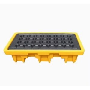 Plastic Drum Spill Pallet - 2 Drums - 130 x 68 x 30cm