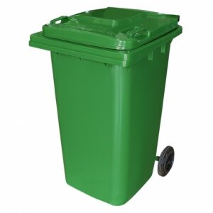 240L Wheelie Bin - 2 Wheel - Plastic - Green
