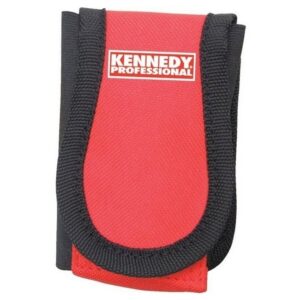 Kennedy Tool or Phone Pouch - Polyester - Red & Black - 8 x 16.5 cm