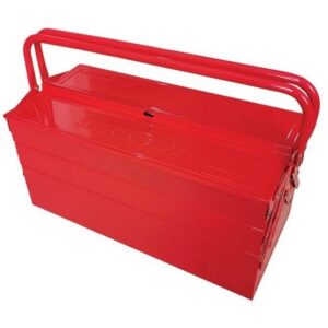 Kennedy Steel Cantilever Tool Box - 5 Compartments - Includes Foam Inserts - 47 x 22 x 25 cm