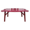 6 Seater Plastic Table Red