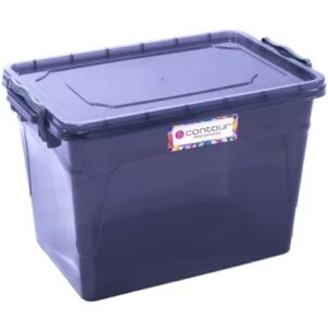50 Litre Storage Box Grey Clip and Lock