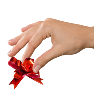 Ribbon – Poly Pull Bow Sparkle Red