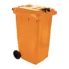 Wheelie Bin 240L Orange- Non SABS
