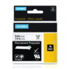 Dymo Rhino 6mm x 5.5m Permanent Polyester Label Tape – Black on White