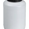 Bürkle Wide Neck Jar 2000 ml, HDPE w.screw cap, PP Black w.PE Sealing Washer Round, Transparent