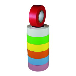 LLG Adhesive Label Tape, Red Length: 12.7 m, Width: 25.4 mm, Pack of 3