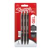 Laborbedarf Sharpie S-Gel Gel Pens with the Highest Writing Comfort, Blister of 3 (Black)
