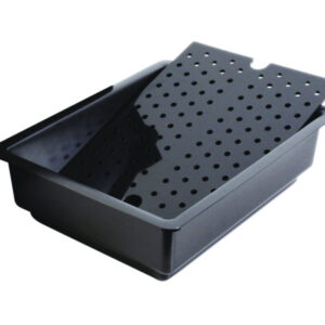 SCAT Catching Bowl PE-HD, Electrically Conductive with Sieve Socket Inlay, 395x300x125mm
