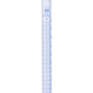 Hirschmann Laborgeräte Test Tube 20.0,1 ml, NS Ground, PE Plug, Blue Graduated