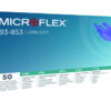 Ansell Microflex, size 7½-8 (M) Nitrile glove, Blue, Powder-Free, Non-Sterile, 295mm, Pack of 10x50