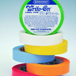 Bel-Art Adhesive Tapes, White 25.4 mm x 36.4 m, Write-On
