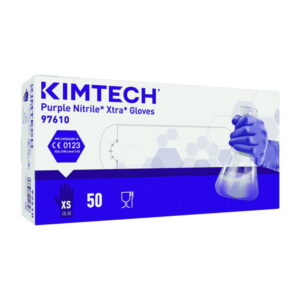 Kimberly-Clark Kimtech Purple Nitrile Xtra Gloves Size XL Purple 300 mm Powder-Free (Pack of 50)