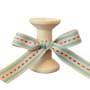 No 158 – Beige Sage Maroon Stitch 12mm