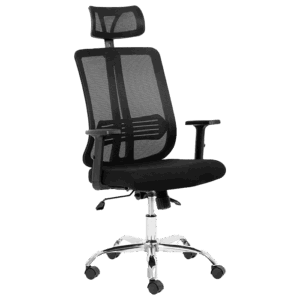 Chrome Lenny High Back Chair