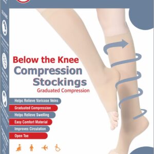 Compression Stockings Below the Knee Class 3 Red – Large