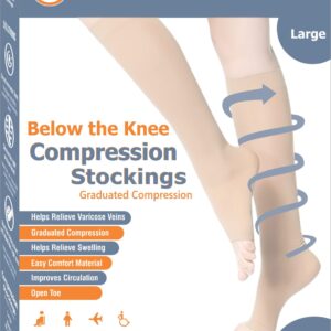 Compression Stockings Below the Knee Class 2 Orange – Large