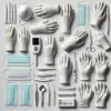 Ansell Touch N Tuff Blue, Size XL (9½-10) Nitrile Disposable Gloves, Not Powdered, Structured Fingertips, 300 mm, Pack of 100