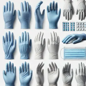 Ansell Touch N Tuff Size 6½-7 (S) Latex Gloves, Powder-Free, Nature, Length 240mm, Textured, Thickness 0.12mm, Pack of 100