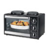 Kelvinator KCL28MOB2 28L Mini Kitchen 2 Plate Oven Black