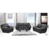 Lounge Suite 3 Piece-Black