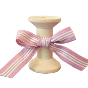 No 161 – D.Pink and Lt. Cream Stripes 12mm