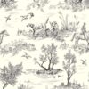 Countryside Toile in Black – Tissue Paper (50m x 50cm)