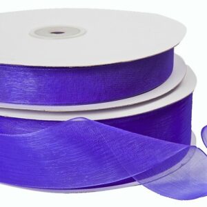Purple Organza Ribbon 40mm x 100m